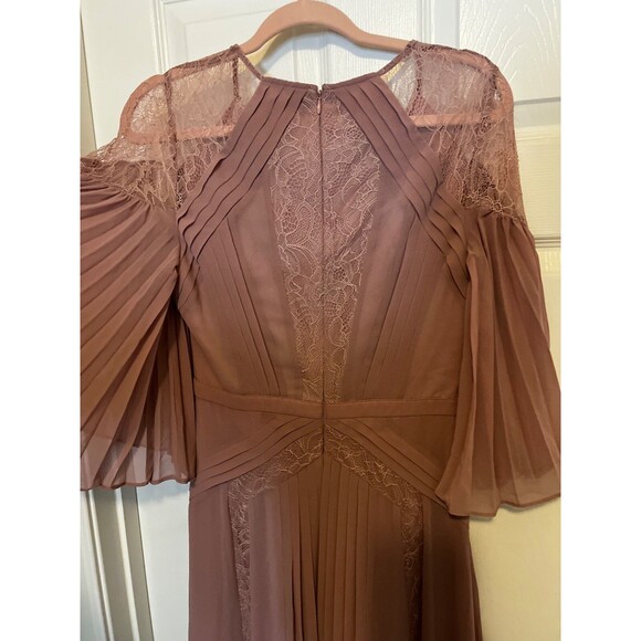 Asos Dress Womens Sz 6 UK 10 Pink Blush Dusty Rose Lace Lined TALL - Picture 11 of 16